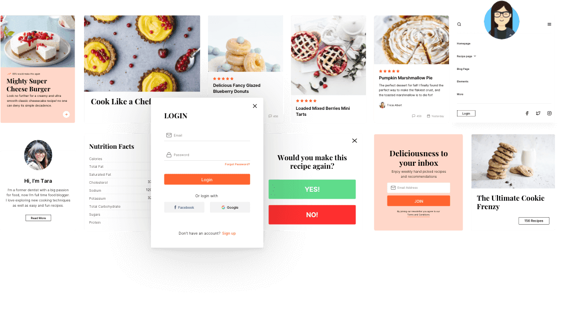 Tastebite – Food Recipes Website Template